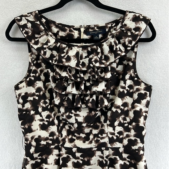 Banana Republic Women’s Dress Size 8 Black/Cream/Taupe Polyester Like New - Picture 3 of 12